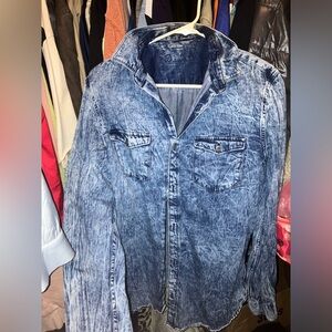 Calvin Klein distressed denim